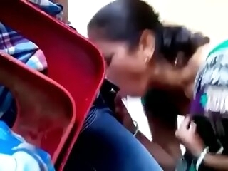 indian mom sucking his lady bushwa caught in obturate ignore camera